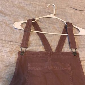 XXL Dusty Rose American Eagle Short Overalls
